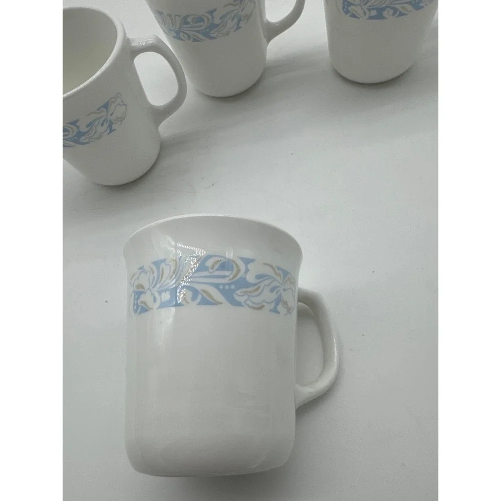 Set of 4 Vintage Corning Ware Corelle Sea‎ Shells & Sand Coffee/Tea Cups.
